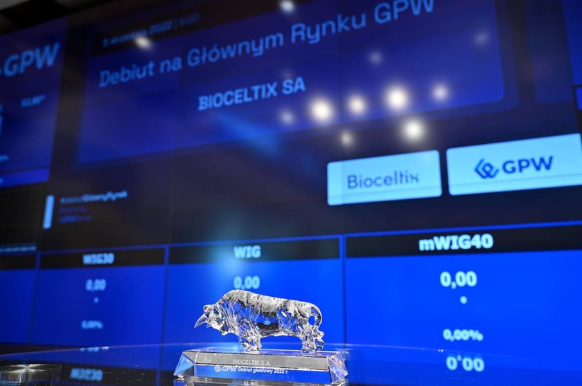 Bioceltix debiutuje na rynku głównym Giełdy Papierów Wartościowych w Warszawie