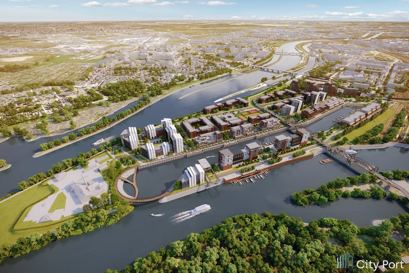 City Port powstanie we Wrocławiu: potężna inwestycja i wielkie osiedle mieszkaniowe