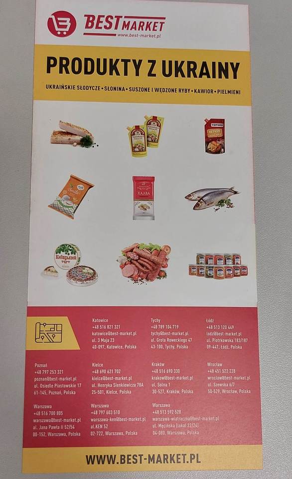 Najlepsze przysmaki z Ukrainy do kupienia we Wrocławiu. Otworzył się ukraiński sklep Best Market w Kameleonie