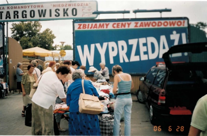 Na zdjęciu targowisko przy ul. Niedźwiedziej