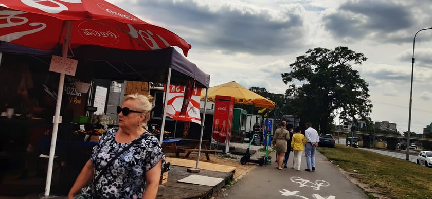 Na zdjęciu targowisko przy ul. Niedźwiedziej