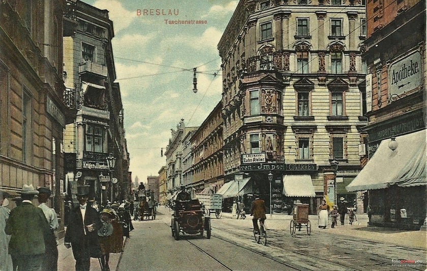 1907, ulica Kołłątaja przy skrzyżowaniu z Kościuszki.
