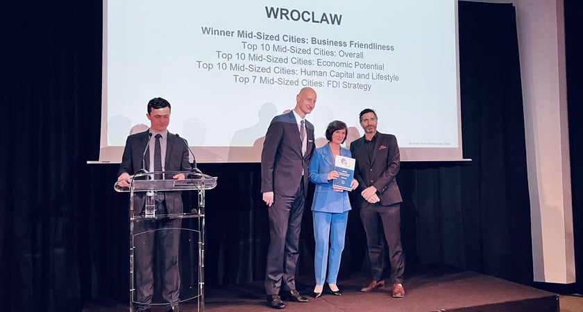 Ważny na świecie ranking fDi Magazine bardzo wysoko ocenia Wrocław. W Cannes wręczono nagrody