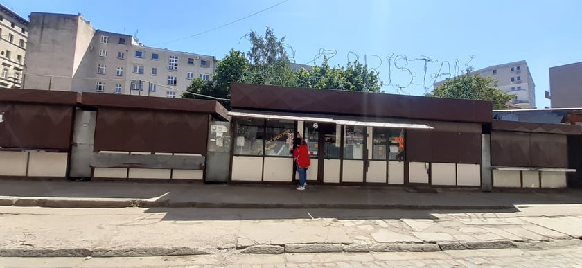 Na zdjęciu targowisko przy ul. Ptasiej
