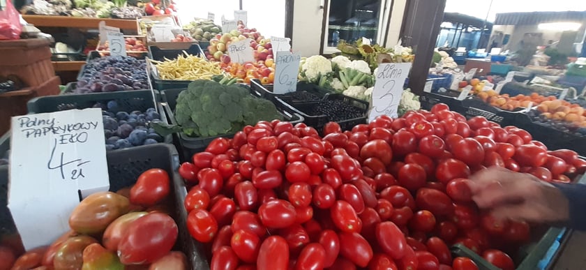Na zdjęciu targowisko przy ul. Ptasiej