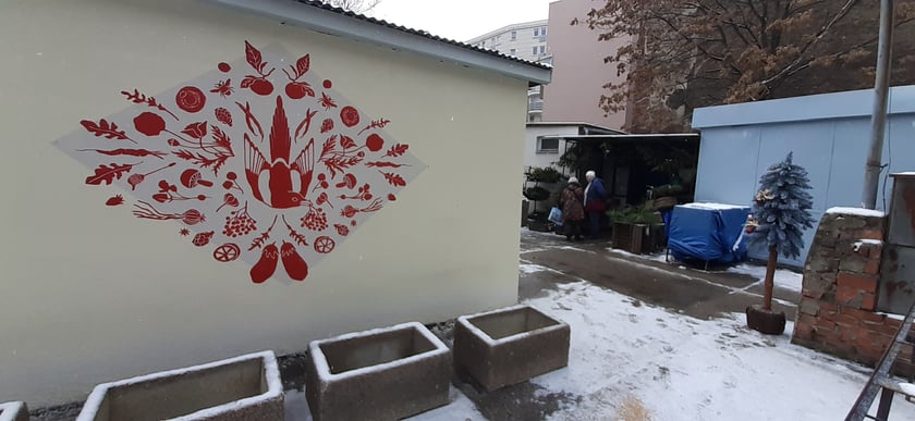 Na zdjęciu targowisko przy ul. Ptasiej