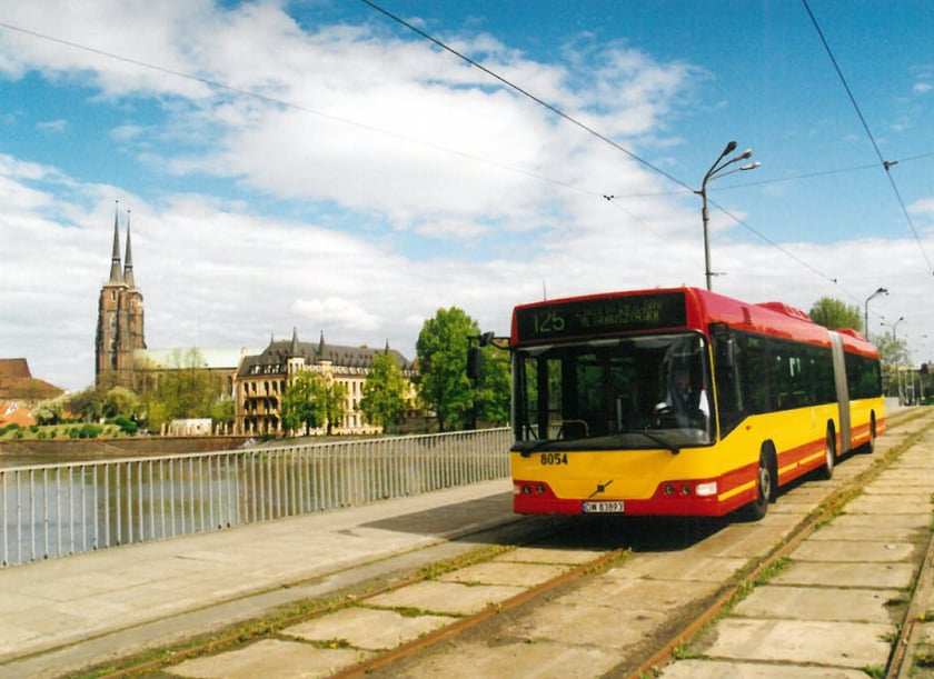 Autobusy Volvo we Wrocławiu. Archiwum MPK