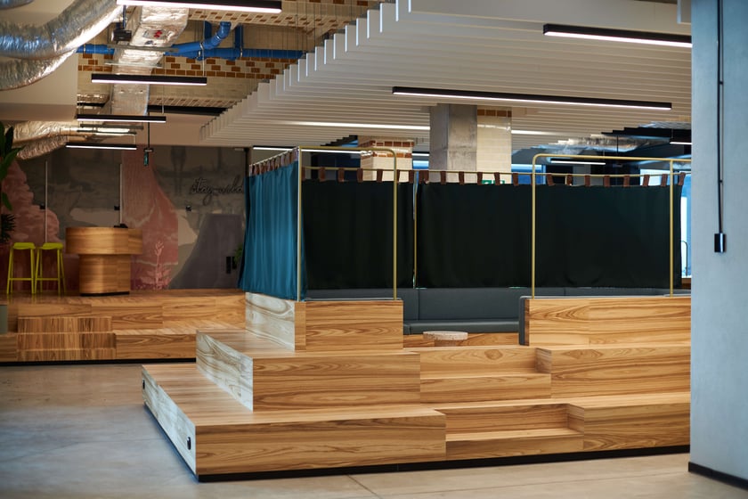 Wyremontowana dawna piekarnia Mamut. Powstał tu prywatny akademik BaseCamp.