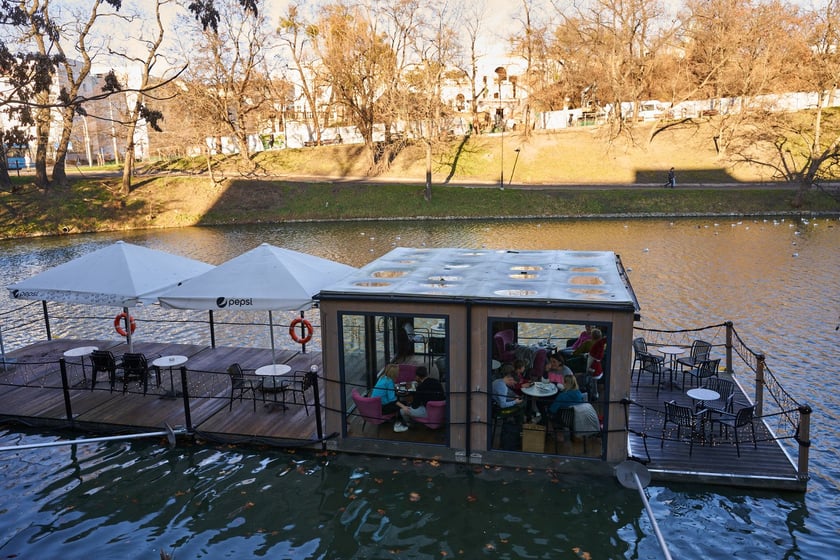 Kawiarnia Cafe Berg, domek nad fosą Maxa Berga we Wrocławiu