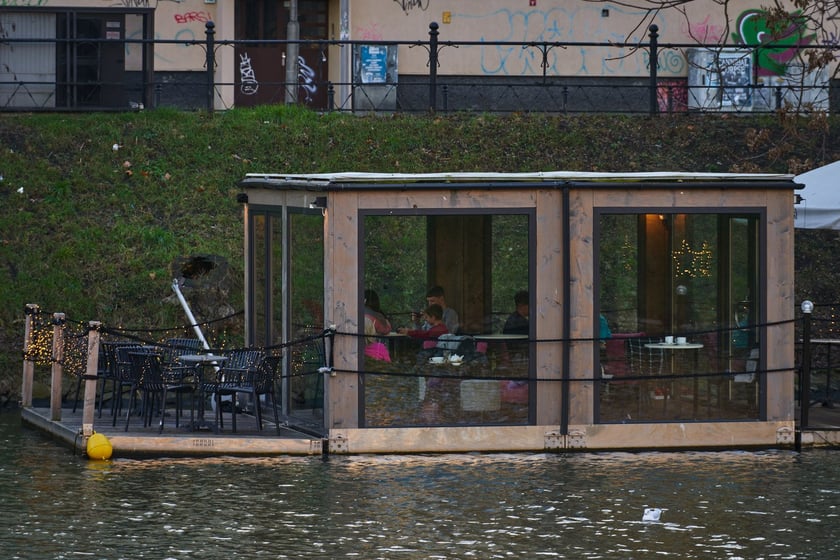 Kawiarnia Cafe Berg, domek nad fosą Maxa Berga we Wrocławiu