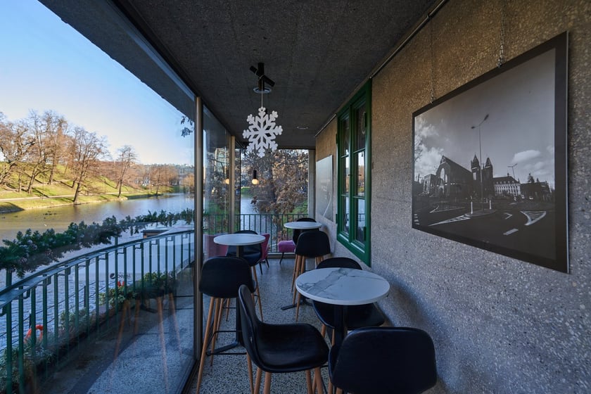 Kawiarnia Cafe Berg, domek nad fosą Maxa Berga we Wrocławiu