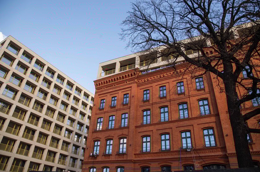 Inwestycja Bulwary Drobnera, gdzie wykorzystano elewację starej szkoły&nbsp;