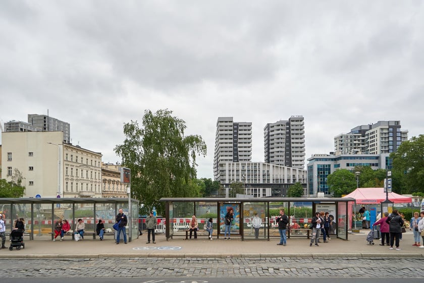 Prace na pl. Jana Pawła II, tam gdzie był biurowiec Cuprum