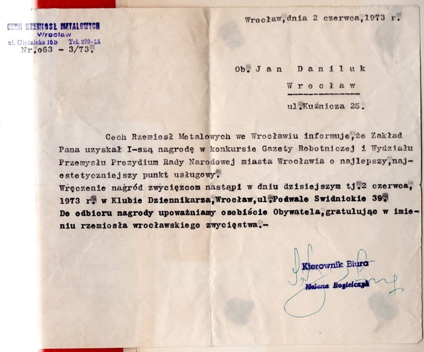 Kronika zakładu optycznego Jana Daniluka
