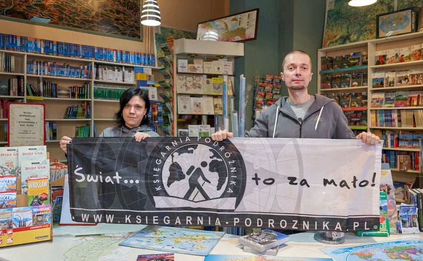 Księgarnia Podróżnika przy ul. Wita Stwosza