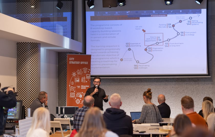 Uczestnicy warsztatów w ramach programu „Cities in Placemaking”.