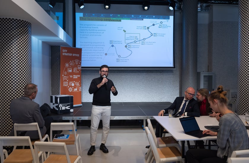 Uczestnicy warsztatów w ramach programu „Cities in Placemaking”.