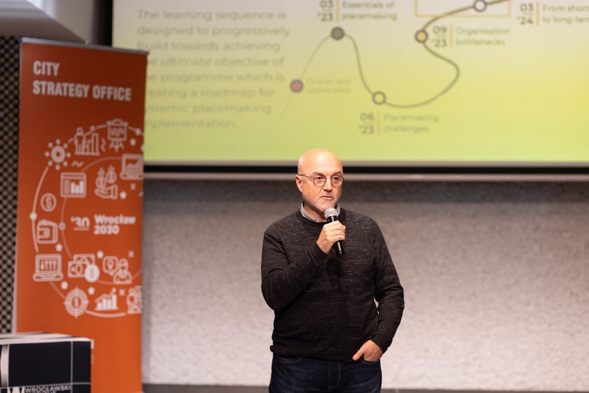 Uczestnicy warsztatów w ramach programu „Cities in Placemaking”.