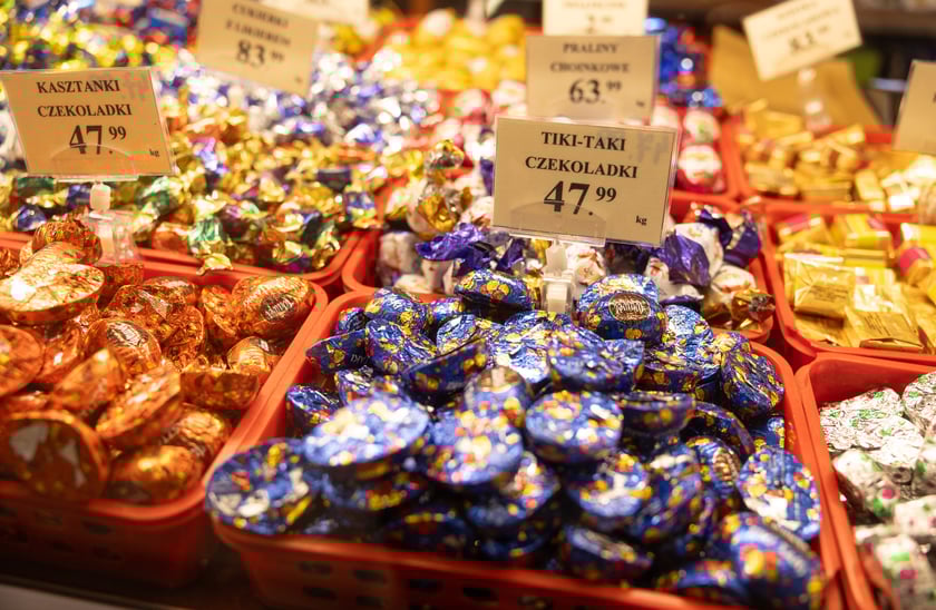 Stoiska i produkty w Hali Targowej