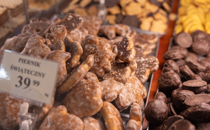 Stoiska i produkty w Hali Targowej