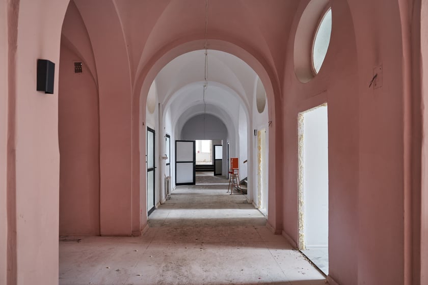 Dawny szpital kolejowy, ruszyła tam buudowa Sudei - nowego osiedla, 4 stycznia 2024 r.