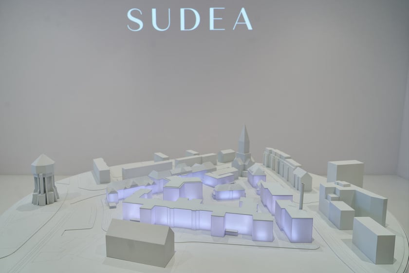 Dawny szpital kolejowy, ruszyła tam buudowa Sudei - nowego osiedla, 4 stycznia 2024 r.