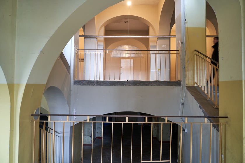 Dawny szpital kolejowy, ruszyła tam buudowa Sudei - nowego osiedla, 4 stycznia 2024 r.