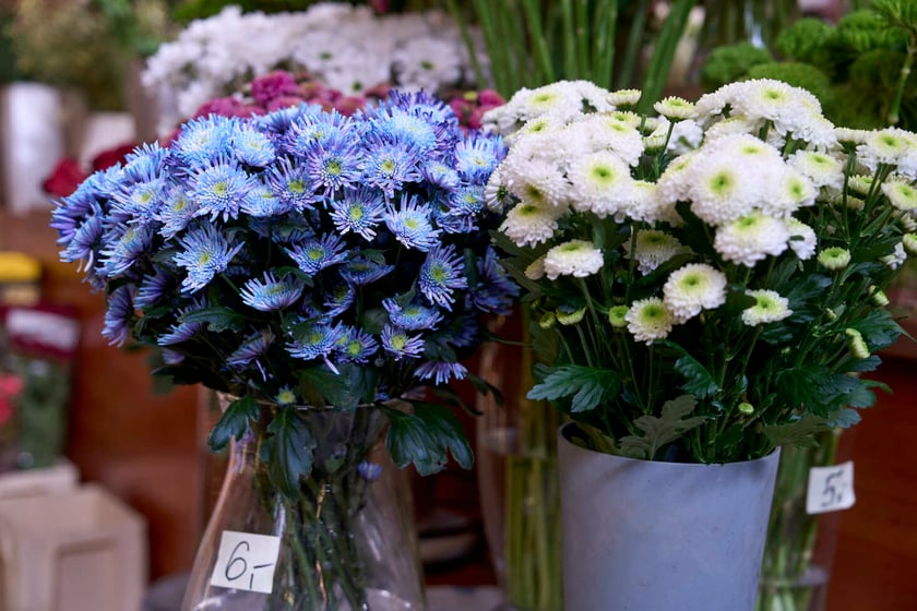 Kwiaty w Hali Targowej