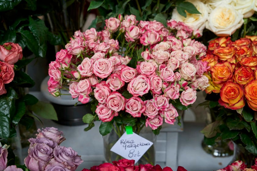 Kwiaty w Hali Targowej