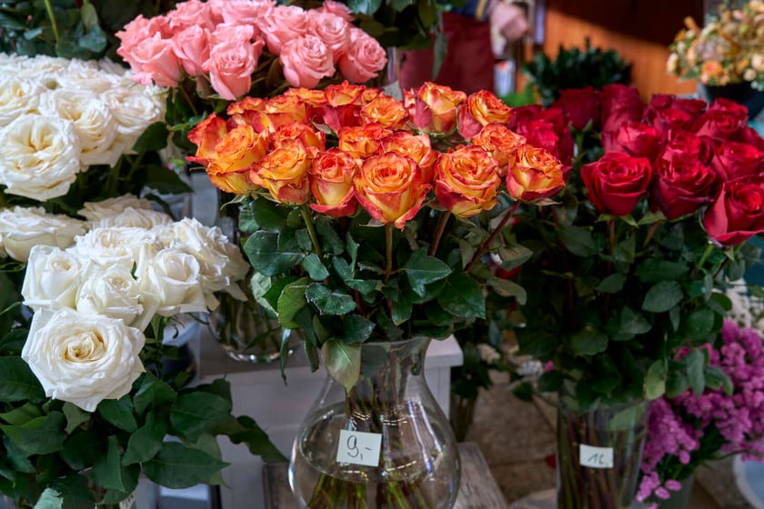 Kwiaty w Hali Targowej