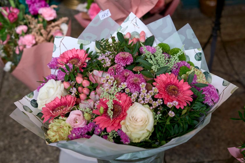 Kwiaty w Hali Targowej