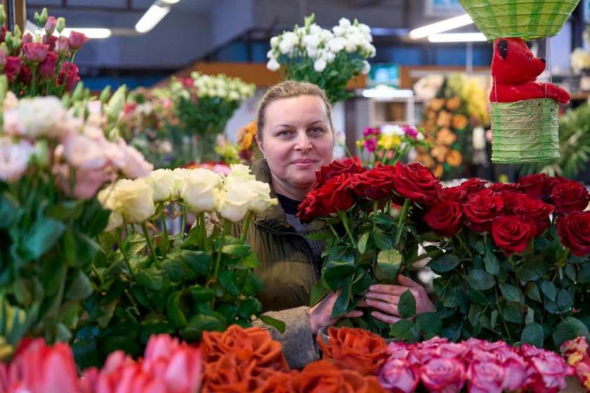 Kwiaty w Hali Targowej