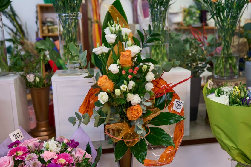 Kwiaty w Hali Targowej