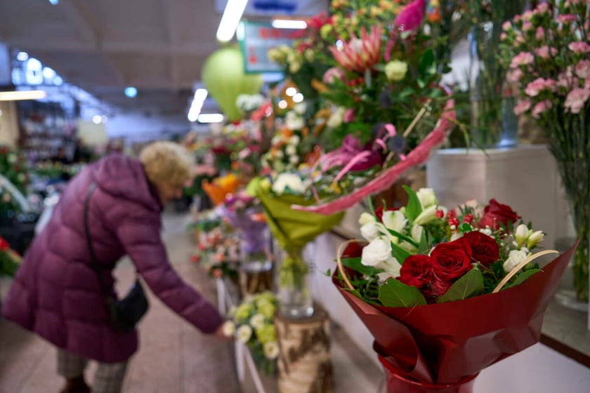 Kwiaty w Hali Targowej