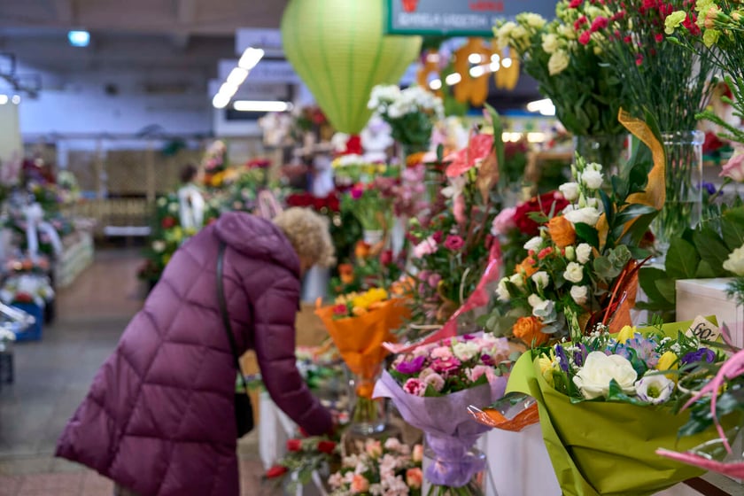 Kwiaty w Hali Targowej