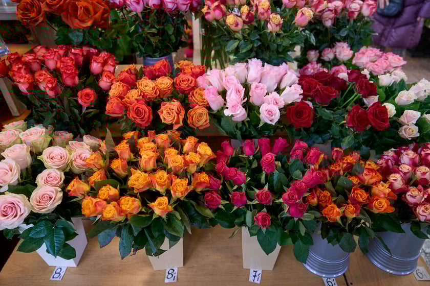 Kwiaty w Hali Targowej