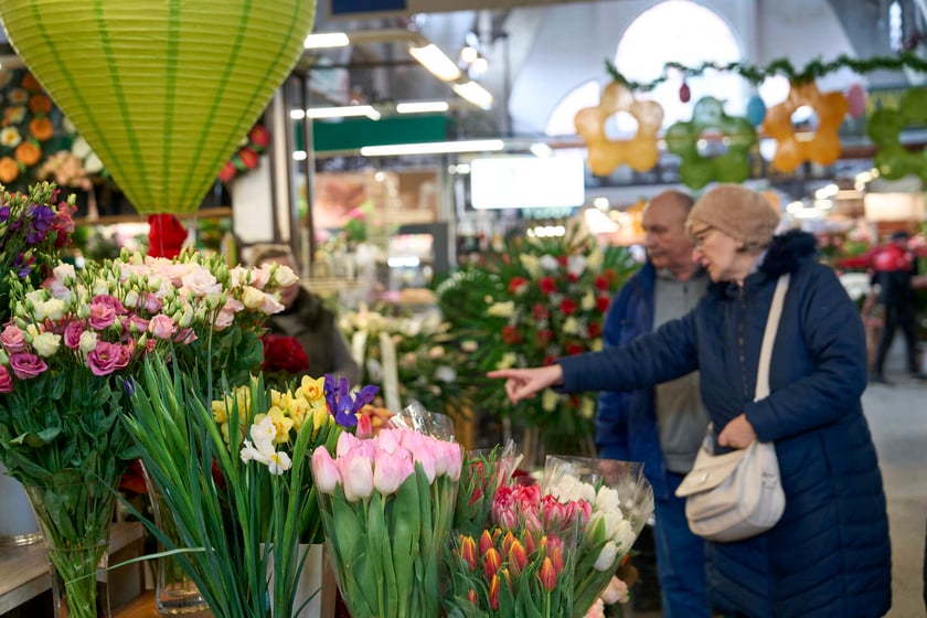 Kwiaty w Hali Targowej
