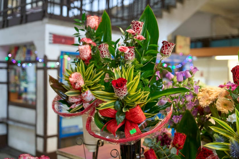 Kwiaty w Hali Targowej