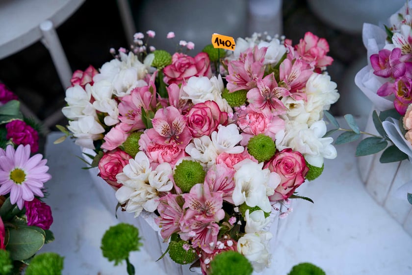 Kwiaty we Wrocławiu na pl. Solnym