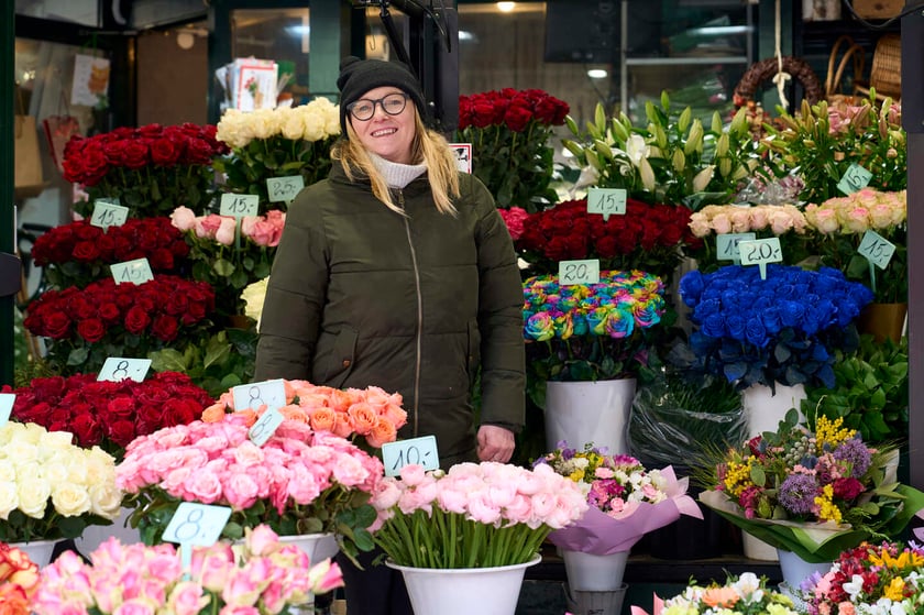 Kwiaty we Wrocławiu na pl. Solnym
