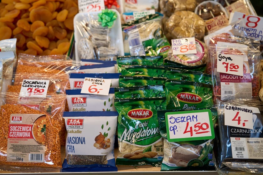 Hala Targowa przy ul. Piaskowej - produkty