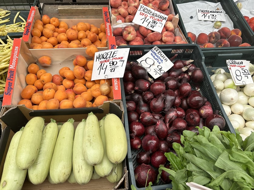 Produkty oferowane na bazarze