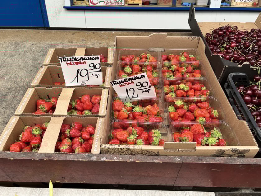 Produkty oferowane na bazarze