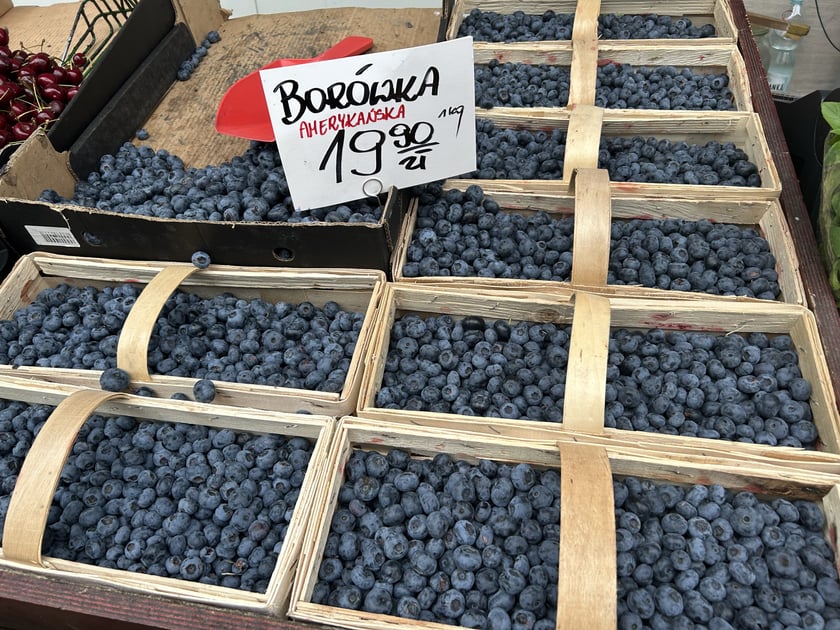 Produkty oferowane na bazarze