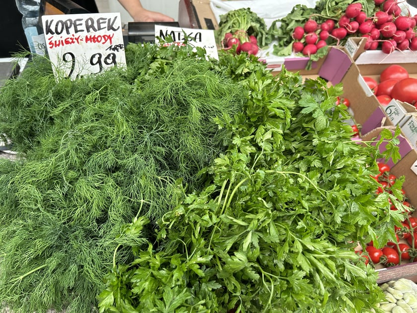 Produkty oferowane na bazarze