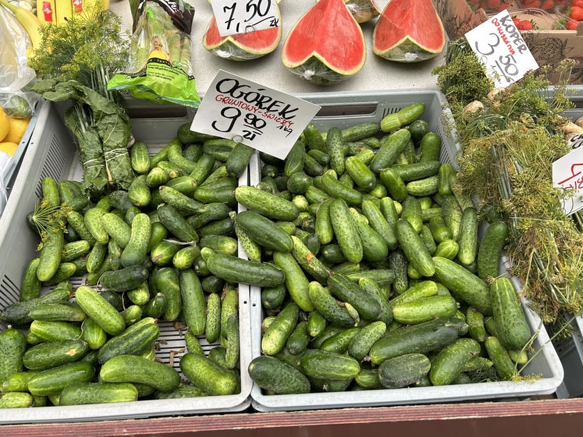Produkty oferowane na bazarze