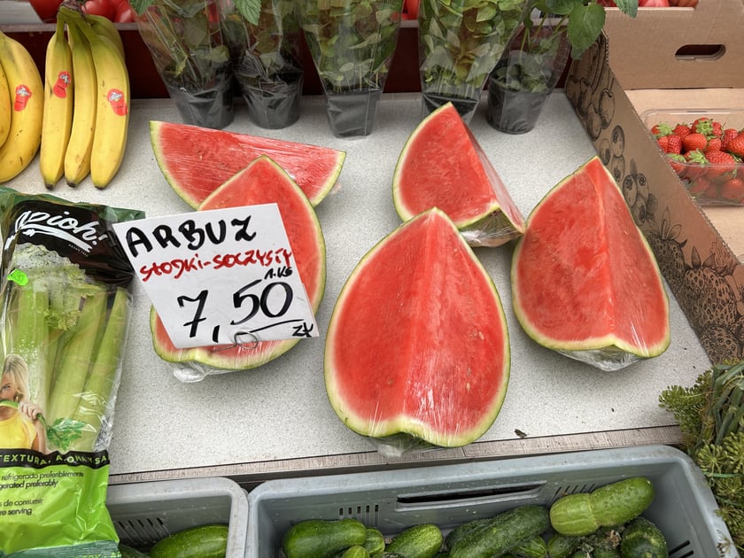 Produkty oferowane na bazarze