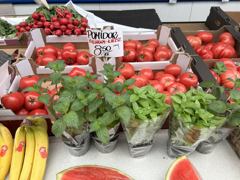 Produkty oferowane na bazarze