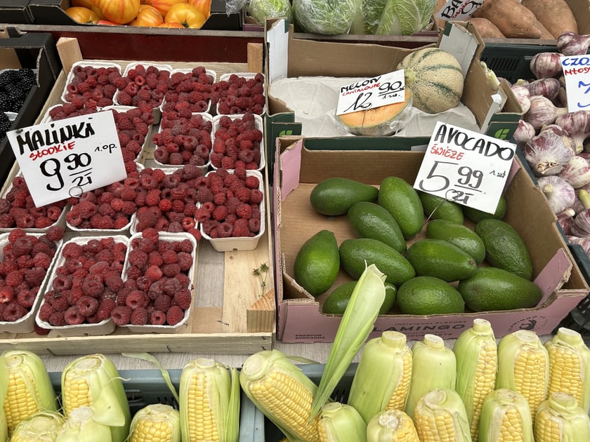 Produkty oferowane na bazarze