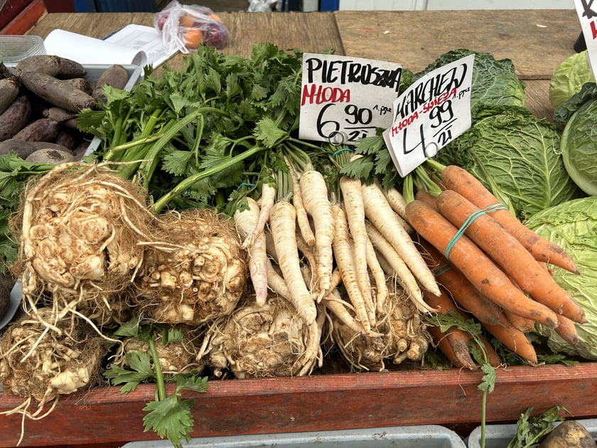 Produkty oferowane na bazarze